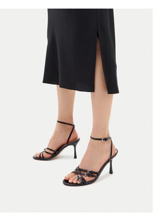 Jenny - JENNY Sandały LS6025-08 Czarny. Kolor: czarny. Materiał: syntetyk, materiał