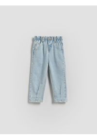 Reserved - Jeansy baggy - niebieski. Kolor: niebieski. Materiał: jeans #1
