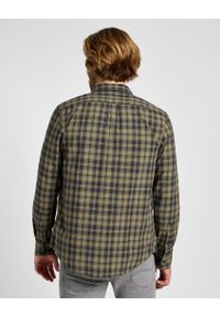 Lee - MESKA KOSZULA LEE BUTTON DOWN GREEN 112355644. Typ kołnierza: button down #3
