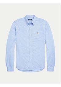 Polo Ralph Lauren Koszula 710932545001 Błękitny Custom Fit. Typ kołnierza: polo. Kolor: niebieski. Materiał: bawełna #2