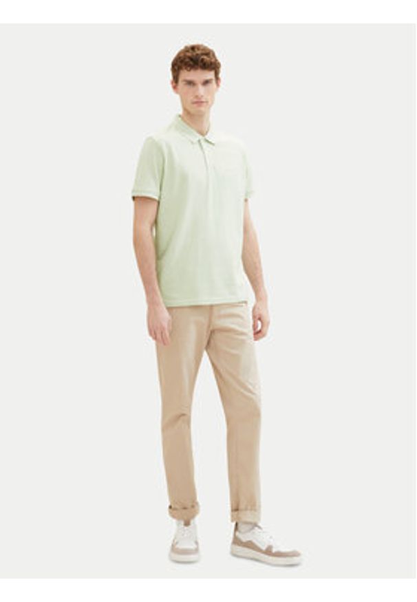 Tom Tailor Polo 1031006 Zielony Regular Fit. Typ kołnierza: polo. Kolor: zielony. Materiał: bawełna