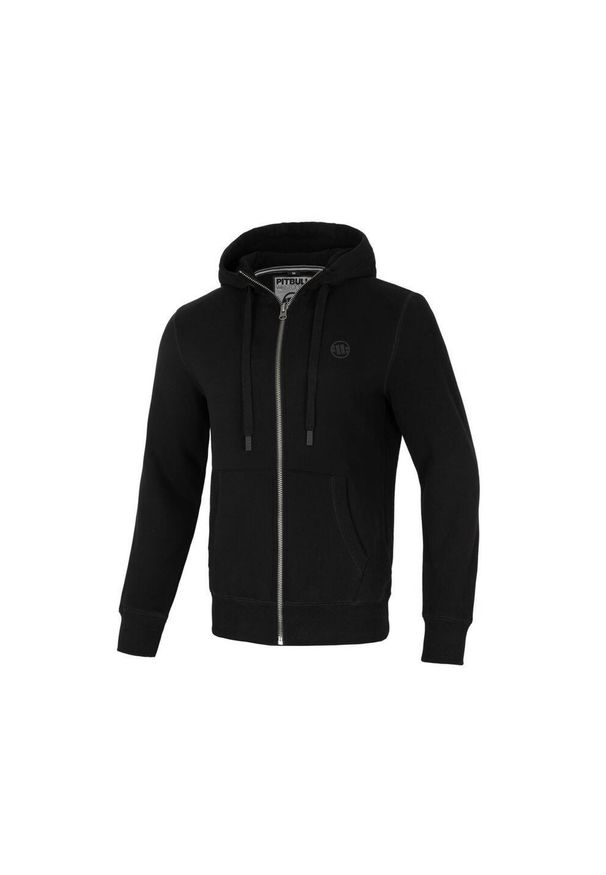 PITBULL - Bluza męska Pitbull rozpinana z kapturem Hilltop 22. Typ kołnierza: kaptur. Kolor: czarny. Sport: fitness