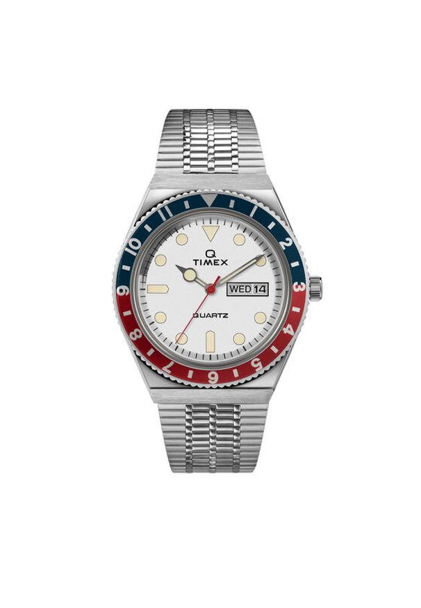 Timex Zegarek Q Reissue TW2U61200 Srebrny. Kolor: srebrny