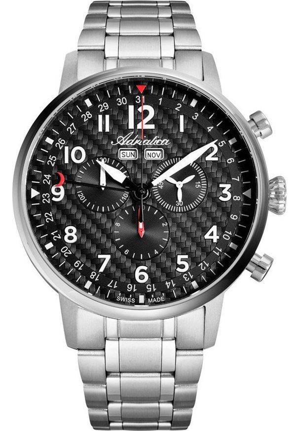 Zegarek Adriatica Zegarek męski Adriatica A8308.5124CH srebrny. Kolor: srebrny