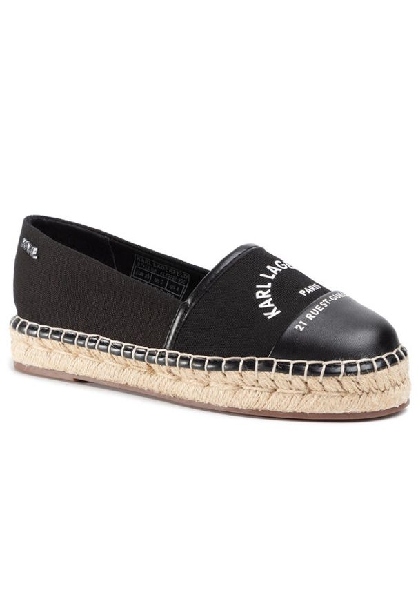 Karl Lagerfeld - KARL LAGERFELD Espadryle KL80108 Czarny. Kolor: czarny. Materiał: materiał