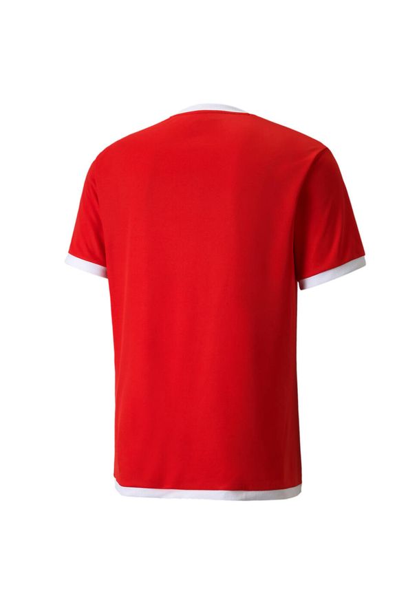 Puma - Koszulka piłkarska męska PUMA teamLIGA Jersey. Kolor: czerwony, biały, wielokolorowy. Materiał: jersey. Sport: piłka nożna