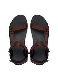 Jack Wolfskin Sandały Ridge A65589 Brązowy ciemny. Kolor: brązowy. Materiał: materiał #4