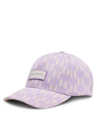 Karl Lagerfeld - KARL LAGERFELD Czapka z daszkiem 241W3409 Fioletowy. Kolor: fioletowy. Materiał: poliester, materiał