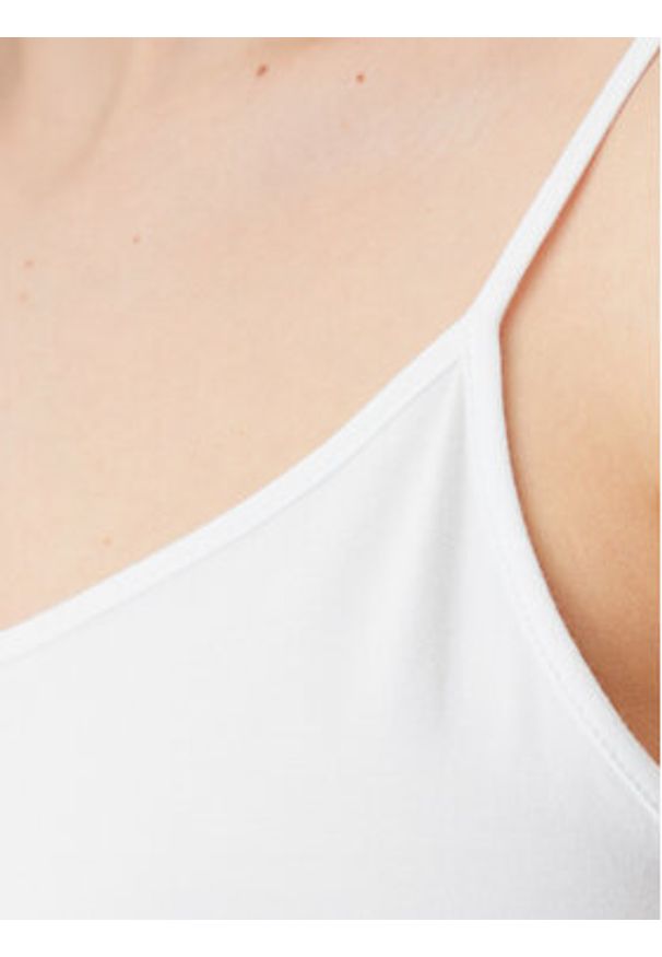 GAP - Gap Top 701570-01 Biały Slim Fit. Kolor: biały. Materiał: bawełna