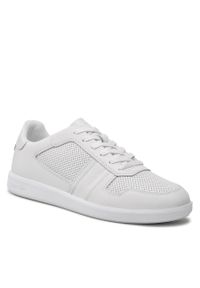 Sneakersy Calvin Klein Low Top Lace Up Lth HM0HM00471 Triple White 01S. Kolor: biały. Materiał: skóra
