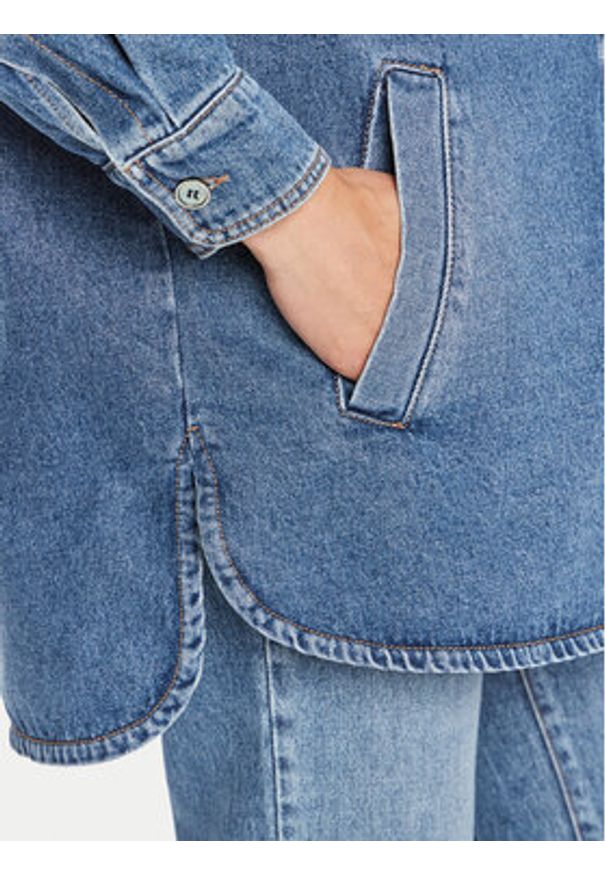 Weekend Max Mara Kurtka jeansowa Tartufo 2425086051650 Granatowy Oversize. Kolor: niebieski. Materiał: bawełna