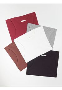 Reserved - Bawełniany top - biały. Kolor: biały. Materiał: bawełna