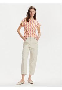 Marella T-Shirt Zum 2413941022 Kolorowy Regular Fit. Materiał: bawełna. Wzór: kolorowy #4