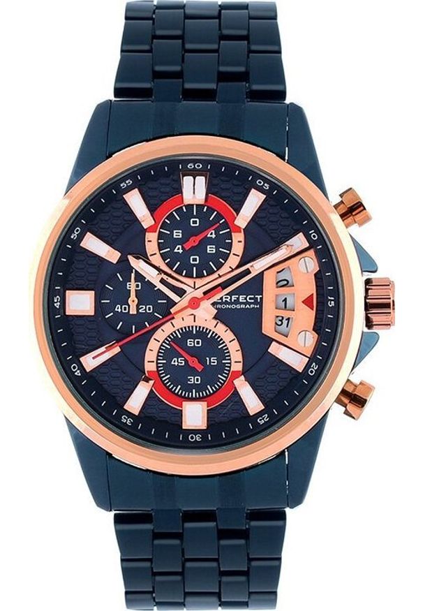 Zegarek Perfect ZEGAREK MĘSKI PERFECT M504CH-06 - CHRONOGRAF (zp383d) + BOX NoSize