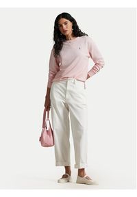 Polo Ralph Lauren Bluza 211935582016 Różowy Regular Fit. Typ kołnierza: polo. Kolor: różowy. Materiał: bawełna #6