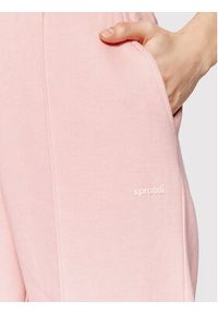 Sprandi Spodnie dresowe SP22-SPD500 Różowy Regular Fit. Kolor: różowy. Materiał: bawełna #4