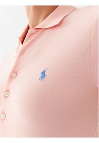 Polo Ralph Lauren Polo 211870236007 Pomarańczowy Slim Fit. Typ kołnierza: polo. Kolor: pomarańczowy. Materiał: bawełna #5