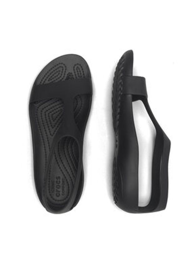 Crocs Sandały SERENA SANDAL 205469-060_ Czarny. Kolor: czarny