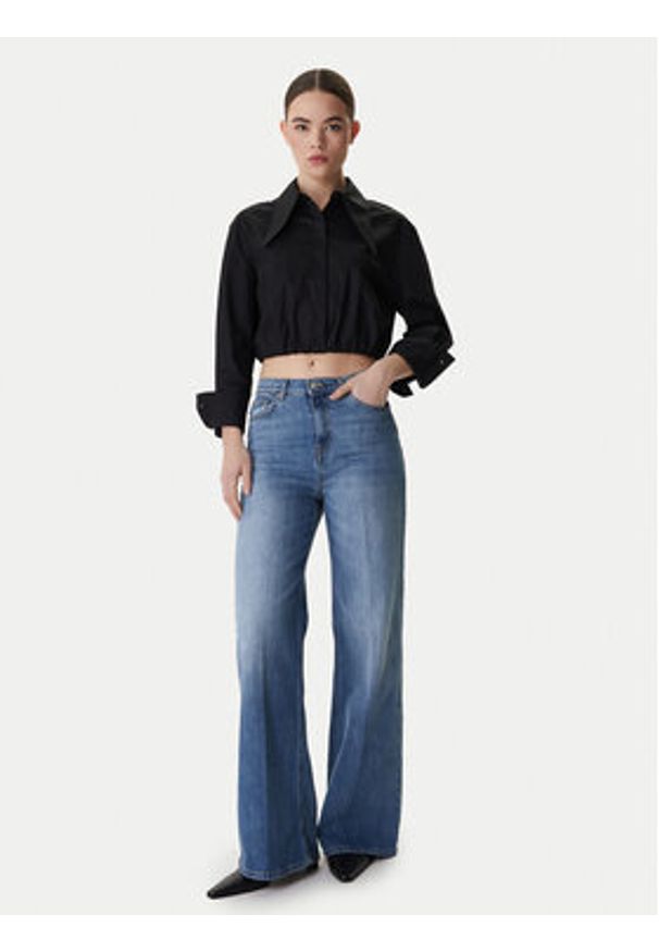 Vero Moda Koszula Melli 10330520 Czarny Regular Fit. Kolor: czarny. Materiał: bawełna