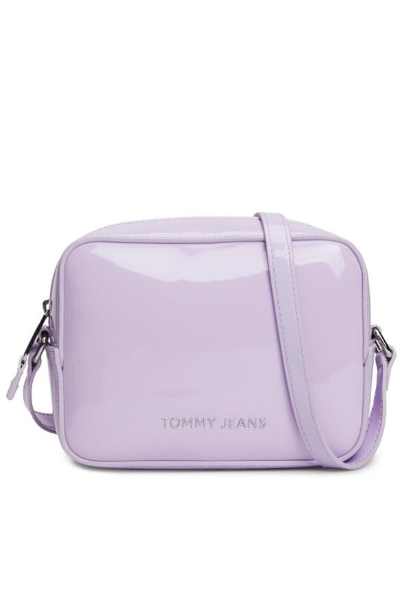 Tommy Jeans Torebka Tjw Ess Must Camera Bag Patent AW0AW15826 Fioletowy. Kolor: fioletowy. Materiał: skórzane