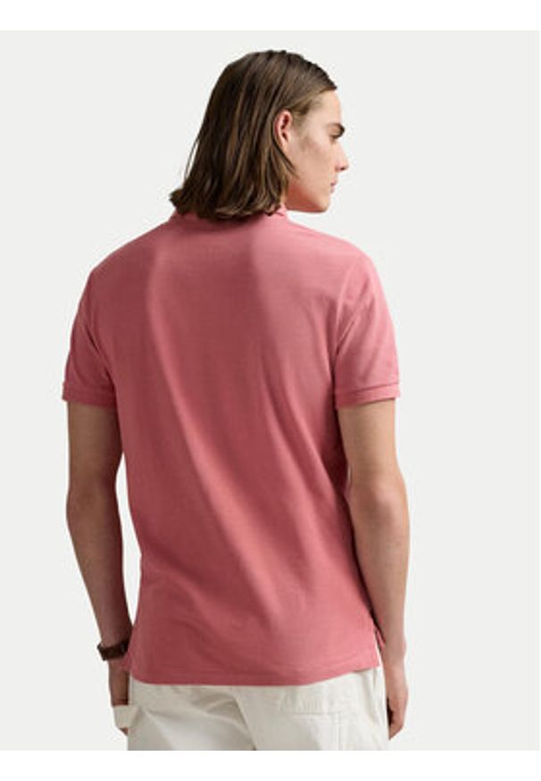 Polo Ralph Lauren Polo 710536856466 Różowy Slim Fit. Typ kołnierza: polo. Kolor: różowy. Materiał: bawełna
