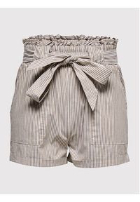 only - ONLY Szorty materiałowe Smilla 15154906 Beżowy Relaxed Fit. Kolor: beżowy. Materiał: bawełna
