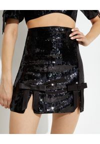 ALICE MCCALL - Cekinowa spódnica Dreamer. Stan: podwyższony. Kolor: czarny. Materiał: materiał. Wzór: aplikacja #1