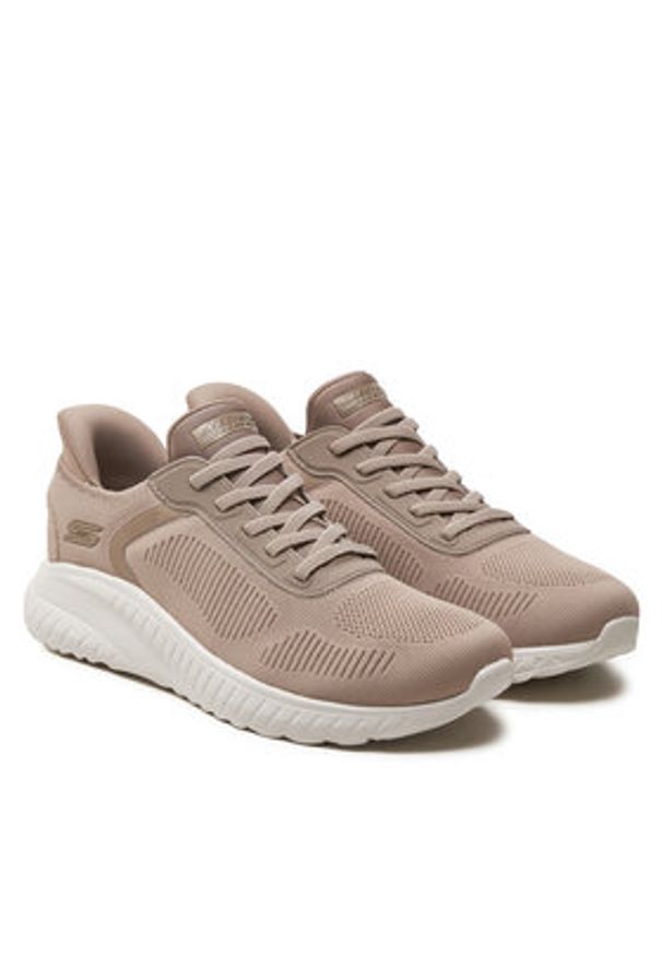 skechers - Skechers Sneakersy 117497 TPE Brązowy. Kolor: brązowy. Materiał: materiał