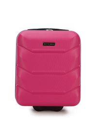 Wittchen - Walizka kabinowa z ABS-u ze żłobieniami różowo-fioletowa. Kolor: różowy, wielokolorowy, fioletowy
