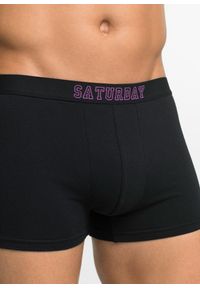 bonprix - Bokserki o dopasowanym fasonie z bawełną (7 par). Kolor: czarny. Materiał: bawełna #3