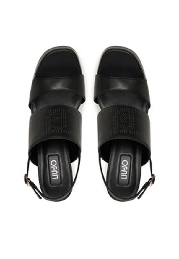 Liu Jo Sandały SA5115P010222222 Czarny. Kolor: czarny. Materiał: skóra