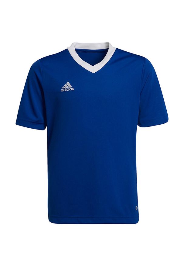 Adidas - Koszulka piłkarska dla dzieci adidas Entrada 22 Jersey. Kolor: niebieski. Materiał: jersey. Sport: piłka nożna