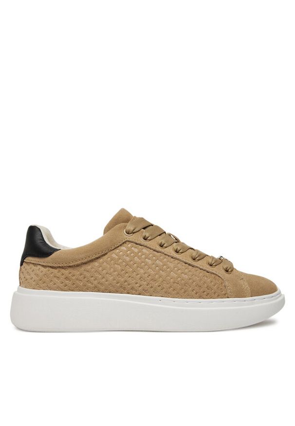 BOSS - Boss Sneakersy Amber 50529684 Beżowy. Kolor: beżowy. Materiał: zamsz, skóra
