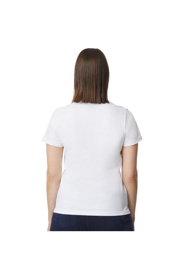 GILDAN - Koszulka Damska Softstyle Plain O Średniej Gramaturze. Kolor: biały. Sport: turystyka piesza