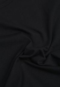Born2be - Czarny Klasyczny Bawełniany T-shirt Zeiola. Okazja: na co dzień. Kolor: czarny. Materiał: bawełna. Styl: klasyczny #3
