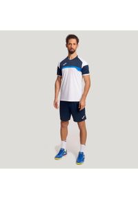 Zestaw sportowy Joma Danubio III unisex – biały/granat, L. Kolor: niebieski, biały, wielokolorowy. Materiał: dresówka. Sport: piłka nożna