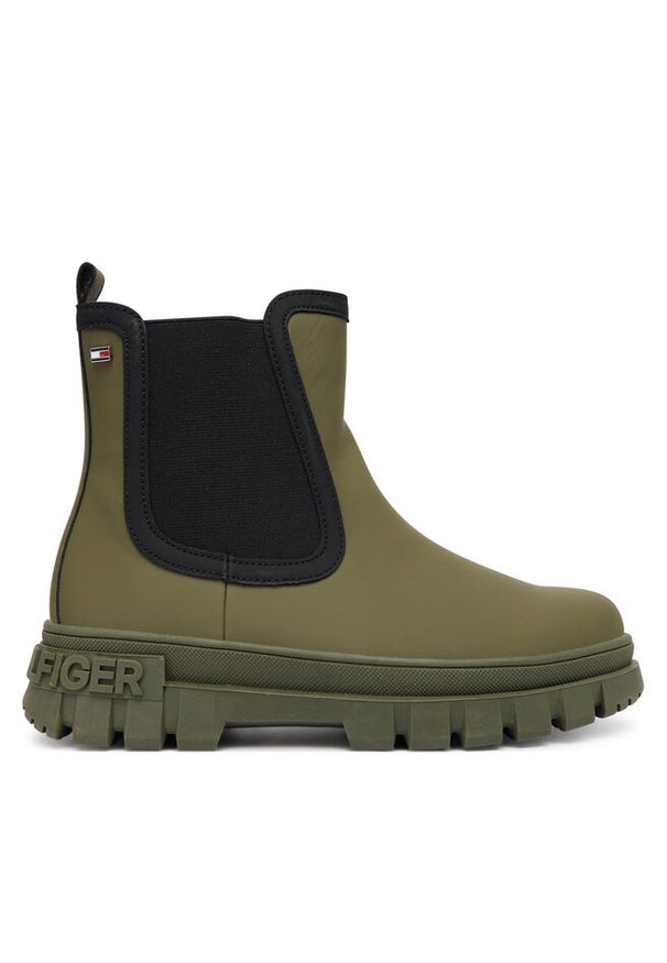 TOMMY HILFIGER - Botki Tommy Hilfiger. Kolor: brązowy