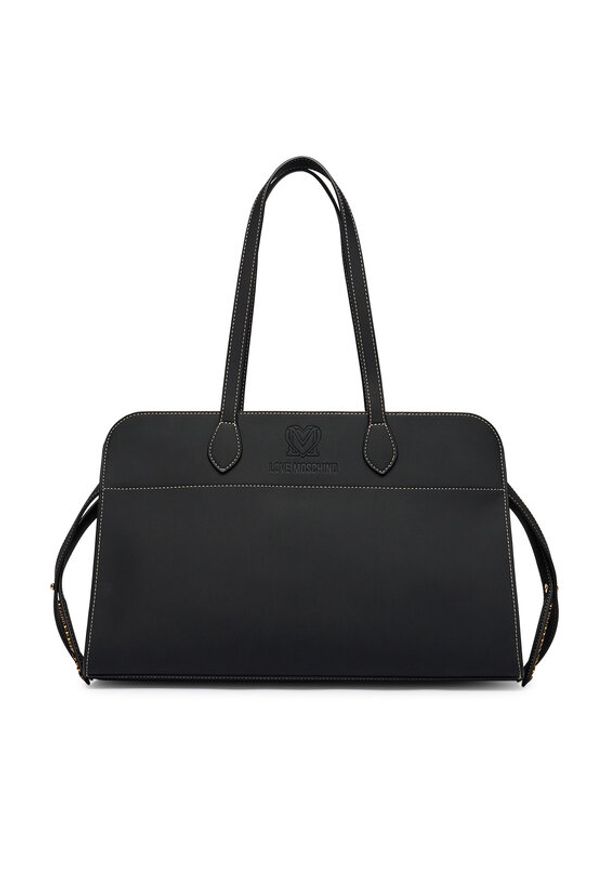 Love Moschino - LOVE MOSCHINO Torebka JC4271PP0OKI0000 Czarny. Kolor: czarny. Materiał: skórzane