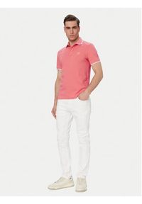 BOSS Polo Passertip 50507699 Czerwony jasny Slim Fit. Typ kołnierza: polo. Kolor: czerwony. Materiał: bawełna #3