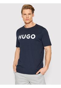 Hugo T-Shirt Dulivio 50467556 Granatowy Regular Fit. Kolor: niebieski. Materiał: bawełna