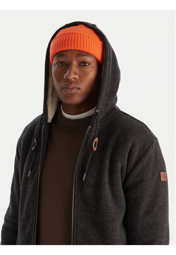 Quiksilver Kurtka przejściowa Keller Sherpa EQYFT05112 Czarny Regular Fit. Kolor: czarny. Materiał: syntetyk
