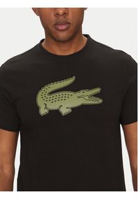 Lacoste T-Shirt TH2042 Czarny Regular Fit. Kolor: czarny. Materiał: bawełna, syntetyk #5