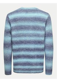 Only & Sons Sweter 22027155 Niebieski Regular Fit. Kolor: niebieski. Materiał: syntetyk