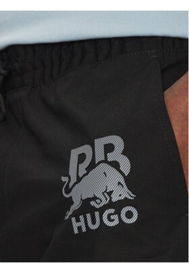 Hugo - HUGO Szorty sportowe Garlio 50542795 Czarny Regular Fit. Kolor: czarny. Materiał: bawełna. Styl: sportowy