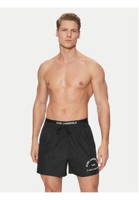 Karl Lagerfeld - KARL LAGERFELD Szorty kąpielowe A1M46054 Czarny Regular Fit. Kolor: czarny. Materiał: syntetyk #3