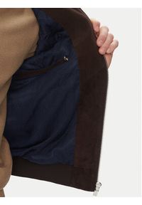 Serge Pariente Kurtka skórzana M888 Brązowy Regular Fit. Kolor: brązowy. Materiał: skóra