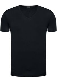 Hanro Podkoszulek Superior 3089 Czarny Slim Fit. Kolor: czarny. Materiał: bawełna #4