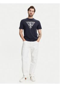 Guess T-Shirt M5YI15 I3Z14 Granatowy Regular Fit. Kolor: niebieski. Materiał: bawełna #3
