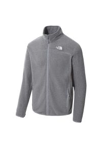 Bluza The North Face 100 Glacier Full-Zip 0A5IHQDYY1 - szara. Kolor: szary. Materiał: polar, dzianina, poliester. Styl: klasyczny. Sport: narciarstwo #1