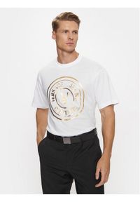 Versace Jeans Couture T-Shirt 75GAHT05 Biały Regular Fit. Kolor: biały. Materiał: bawełna